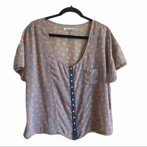 Kimchi blue urban outfitters grey top size large